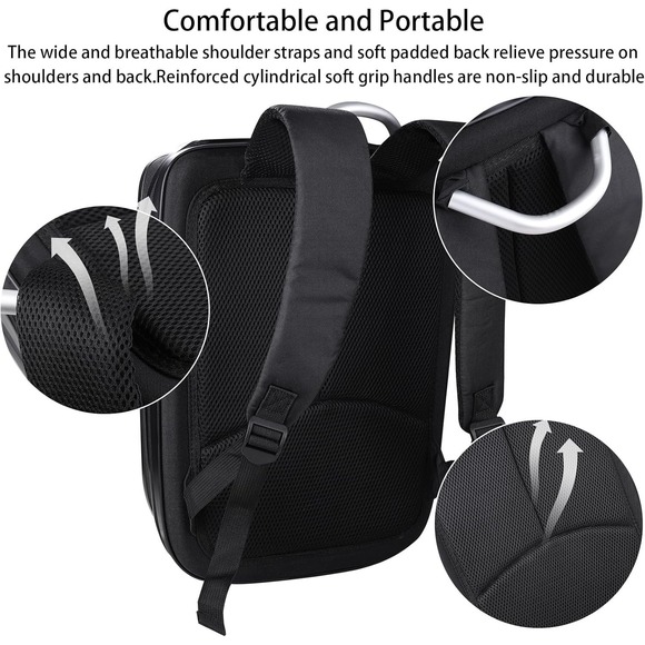 Waterproof Hard‎ Case for DJI Mini 4 Pro Combo – Stores 8 Batteries + RC + Hub - Picture 10 of 12